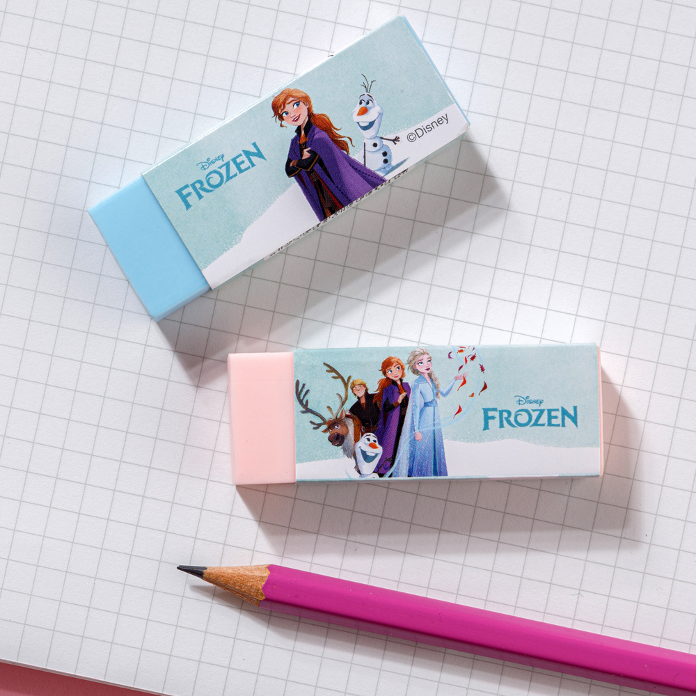 Gôm tẩy chì 2B Thiên Long Điểm 10 Disney Frozen E-017/FR nữ hoàng băng giá -Tẩy sạch, ít vụn, phù hợp các bé, học sinh