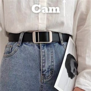 Thắt lưng nam nữ luồn chữ nhật KHÔNG CẦN BẤM LỖ, dây nịt học sinh bản 2.8cm (hỗ trợ cắt dây nịt) Camcamvintage