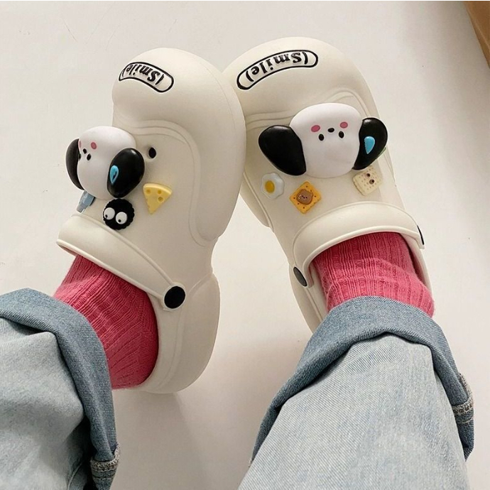 Dép cún con hoạt hình siêu đáng yêu mới đáy dày  Size 36/37/38/39/40/41