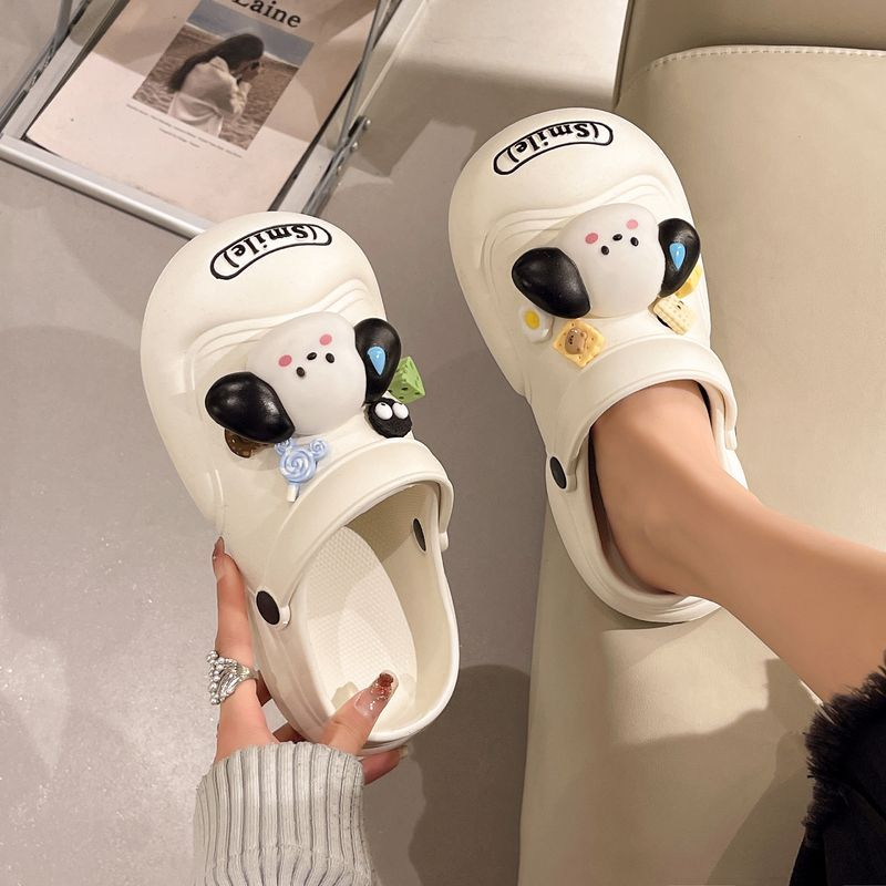 Dép cún con hoạt hình siêu đáng yêu mới đáy dày  Size 36/37/38/39/40/41