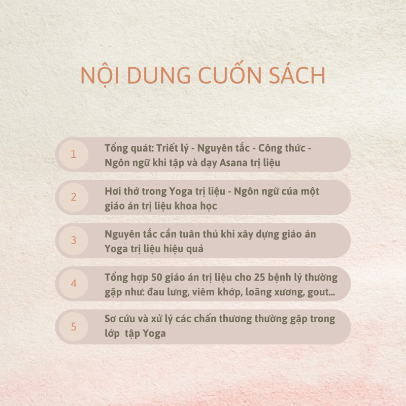 Sách - Giáo án giảng dạy Yoga trị liệu