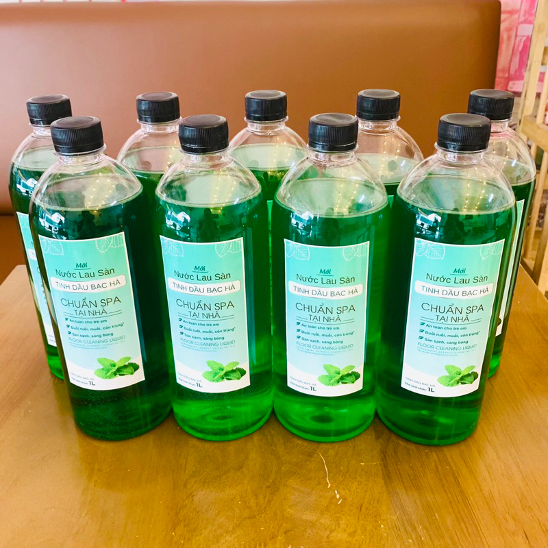Nước lau sàn nhà tinh dầu SẢ CHANH-BẠC HÀ-LAVENDER 1000ml - Đuổi muỗi, côn trùng, sàn sạch, sáng bóng