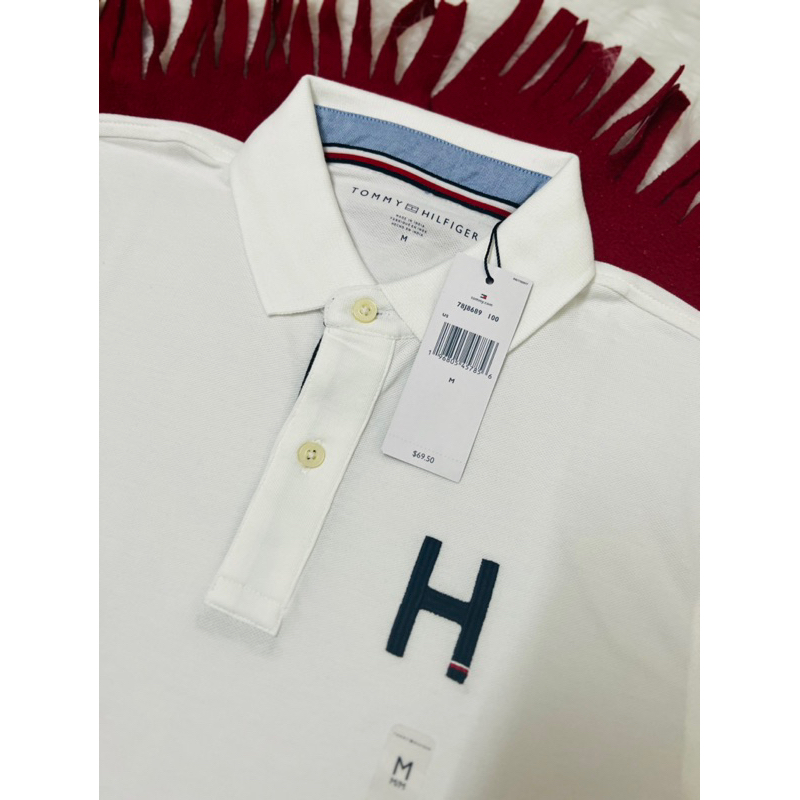 Áo thu Nam polo có cổ hiệu Tommy Hilfiger