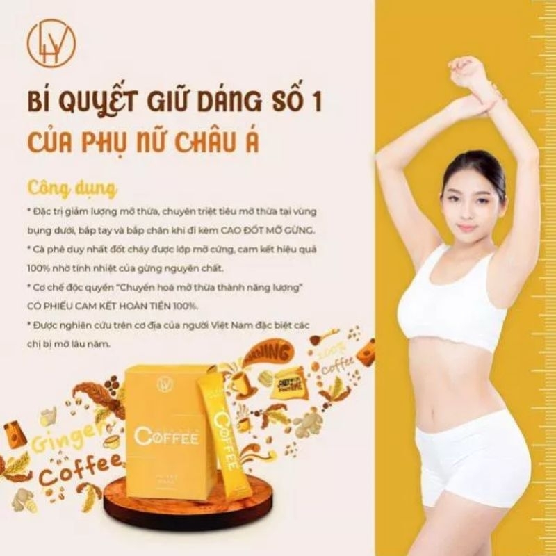 Cà phê gừng giảm cân ginger chính hãng date mới