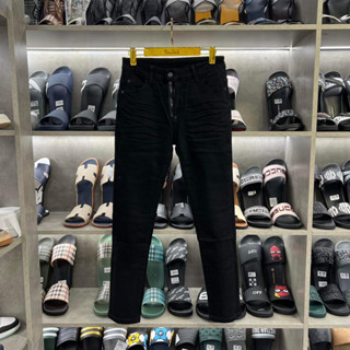 Quần Bò DSQ Đen Trơn Khoá Lệch New 3433 Spf Học sinh Giá Rẻ