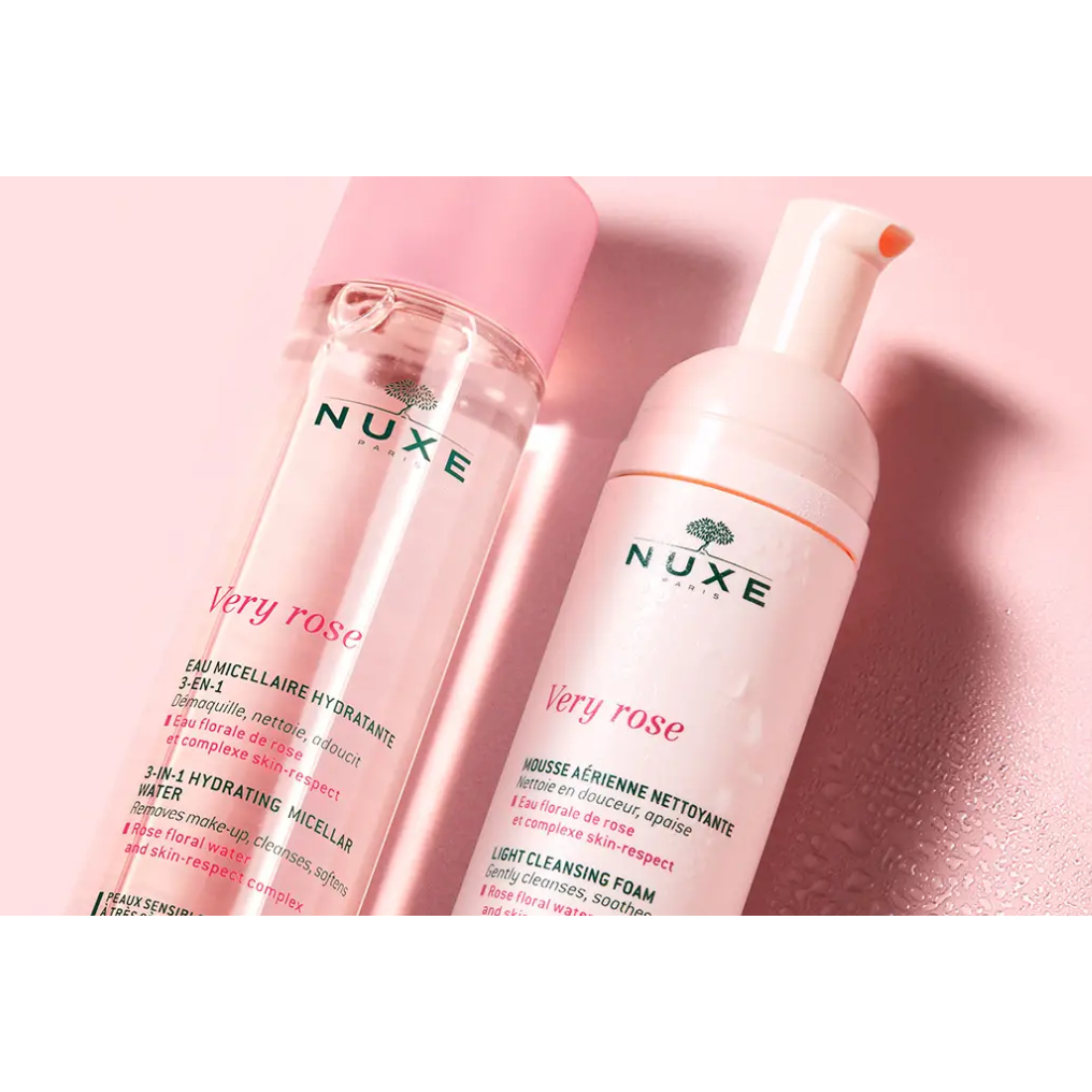 [bhsg] Sữa rửa mặt tạo Bọt  Nuxe airy cleansing foam very rose 150ml- dành cho mọi loại da