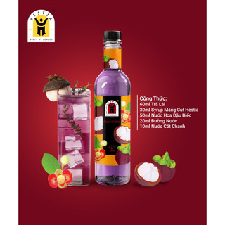 Siro măng cụt hestia chai 750ml - làm trà măng cụt phải có