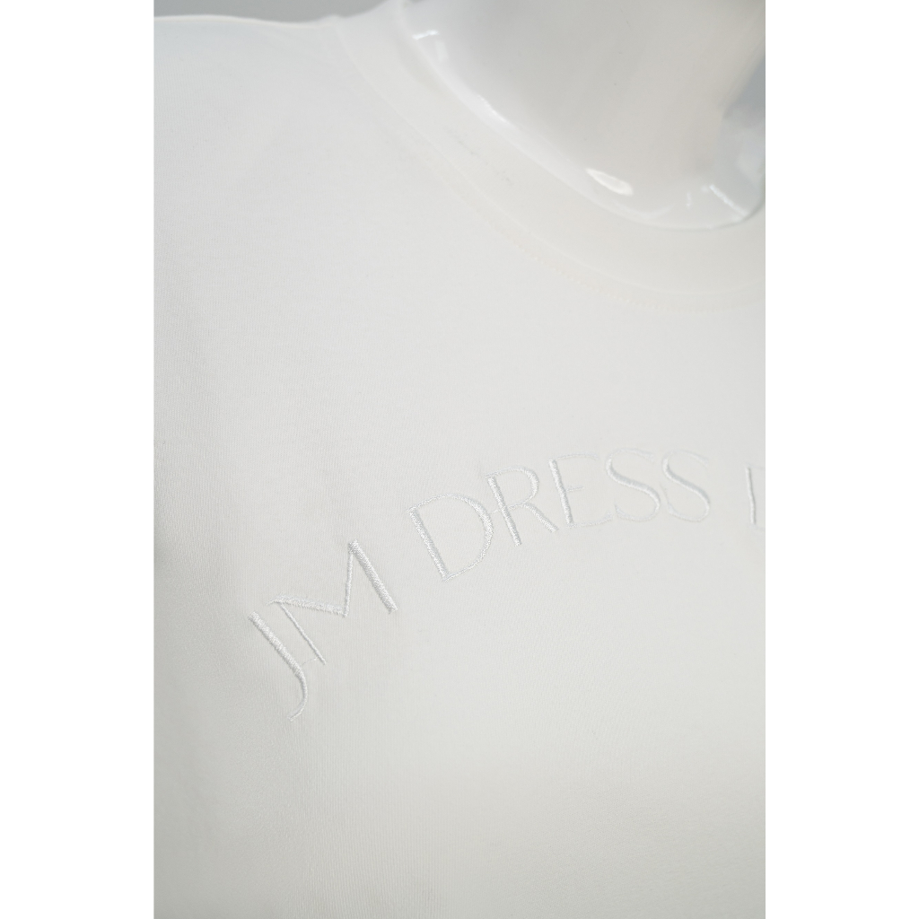 Áo phông nữ from vừa JM Dress Design đệm vai thêu, chất liệu mềm, màu sắc nhẹ nhàng 2T57.2210CT