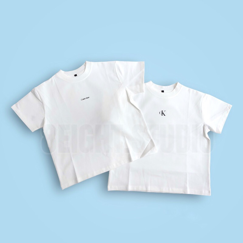 Áo thun baby tee nữ trơn JENNIE LOGO CK mini 2023 cotton cao cấp