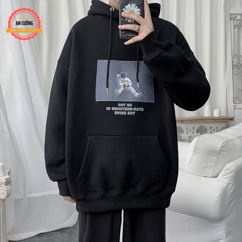 Áo khoác hoodie, áo hoodie nam nữ chất nỉ dày form rộng có mũ giá rẻ HOODIE75  - An Cường Fashion