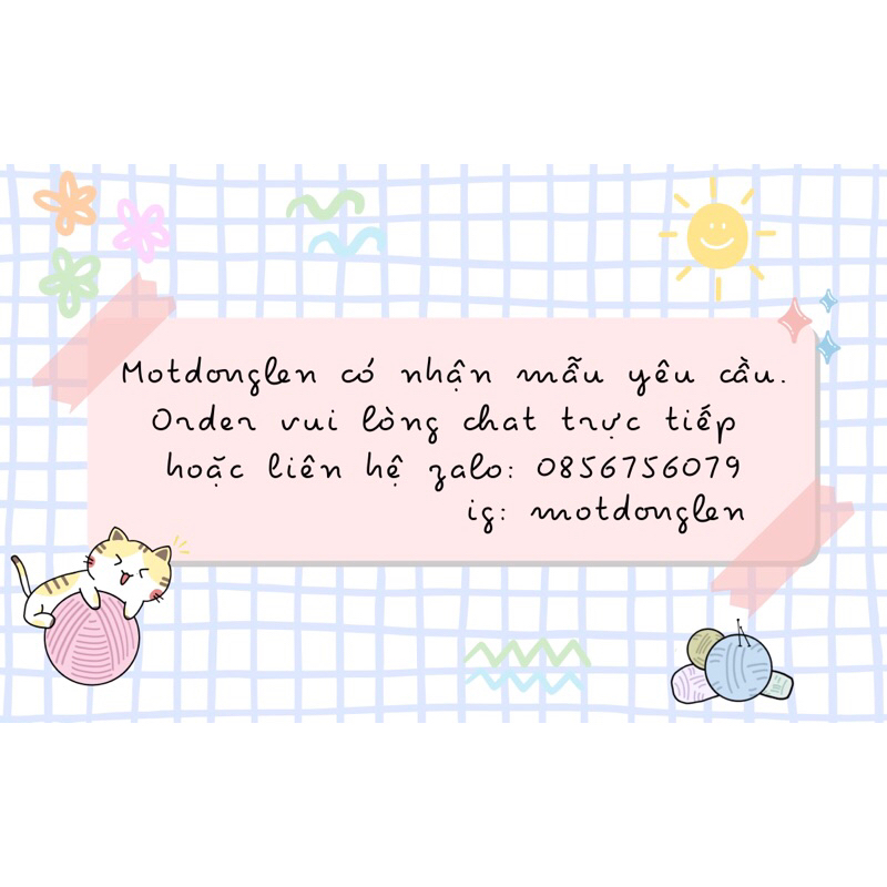 Doraemon len móc handmade