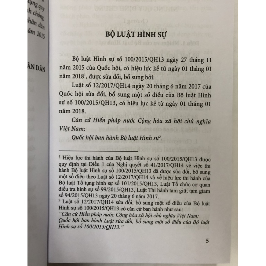 Sách - Bộ Luật Hình Sự Năm 2015
