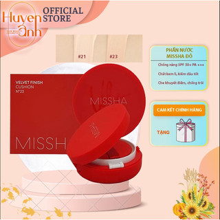 Phấn nước Missha Đỏ Che Khuyết Điểm Hoàn Hảo Chỉ số chống nắng SPF50+ PA+++