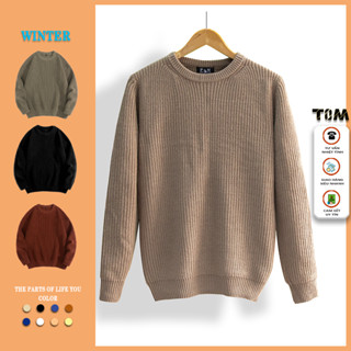  Áo len nam tay dài cổ tròn trơn kiểu dáng hàn quốc AL3002 