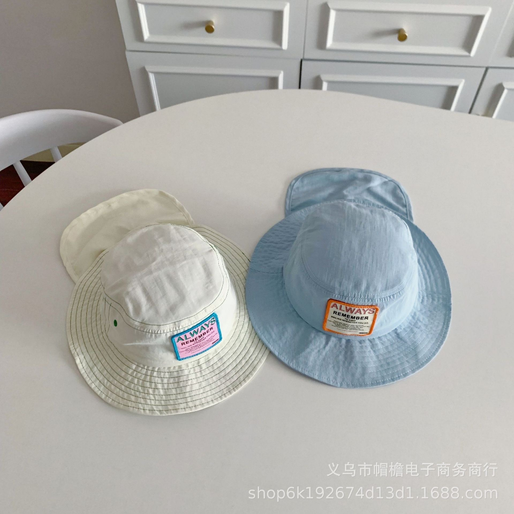Mũ Bucket vành che gáy Hàn quốc cho bé
