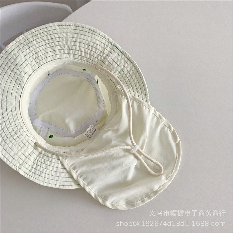 Mũ Bucket vành che gáy Hàn quốc cho bé