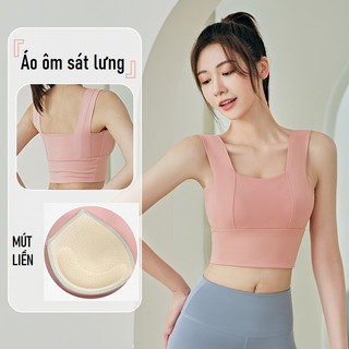 Áo bra tập gym có mút đệm liền, co giãn tốt, ôm dáng tôn ngực, nhiều màu lựa chọn