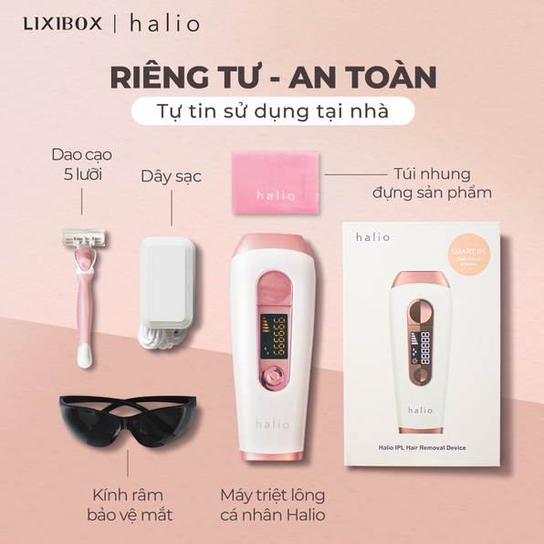 Máy triệt lông vĩnh viễn tại nhà Halio IPL Hair Removal Device