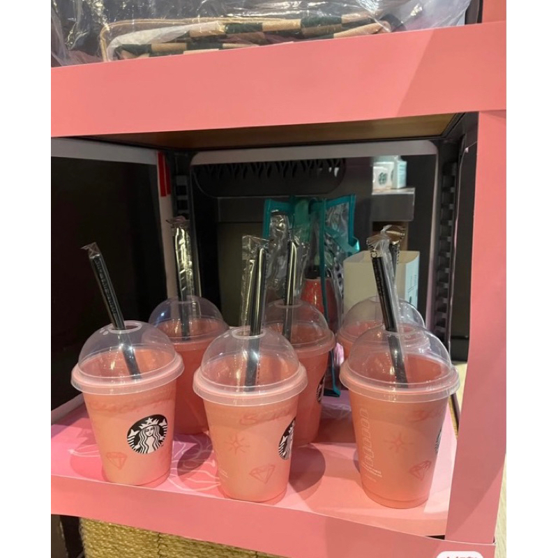 Starbucks Reusable Cup Limited phiên bản Black Pink
