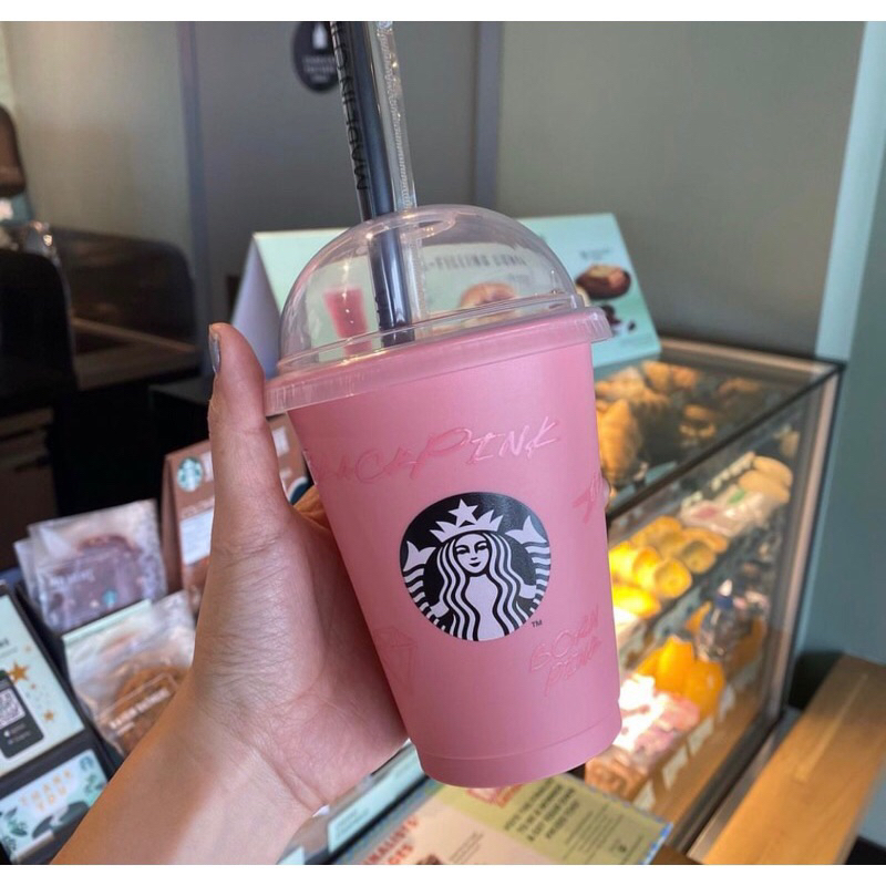 Starbucks Reusable Cup Limited phiên bản Black Pink