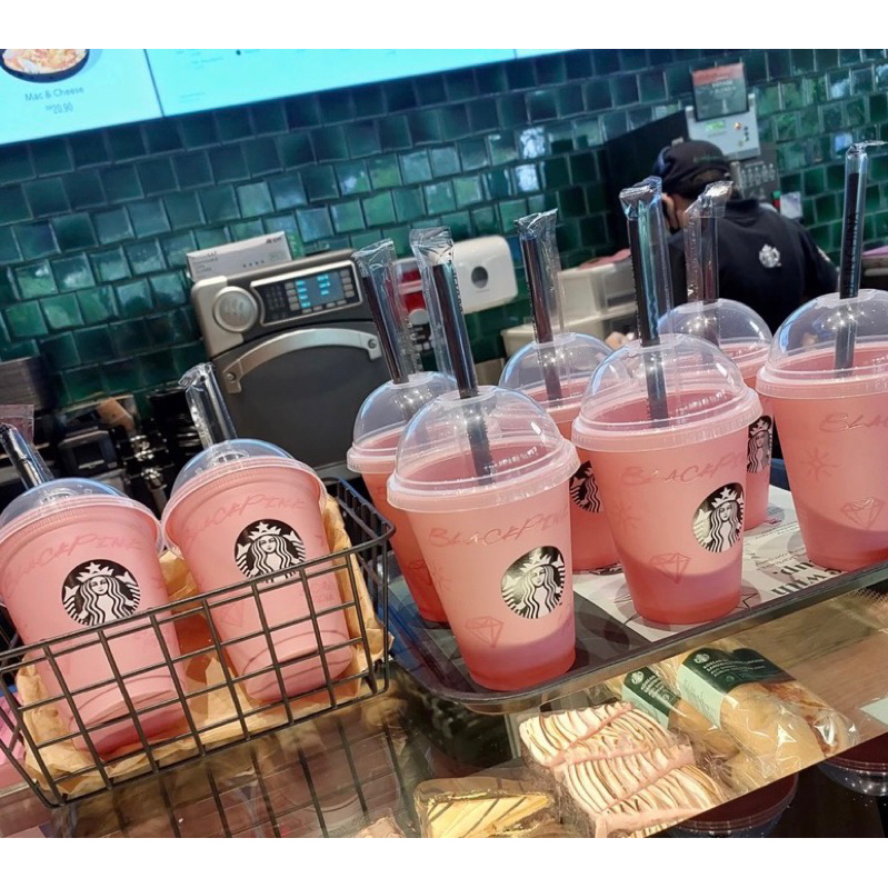 Starbucks Reusable Cup Limited phiên bản Black Pink