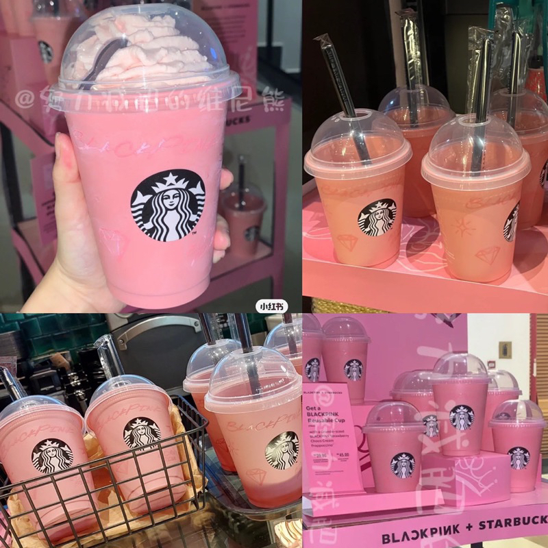 Starbucks Reusable Cup Limited phiên bản Black Pink
