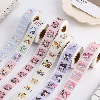 Sticker 500 hình dạng cuộn hoạt hình dễ thương đa dạng chủ đề
