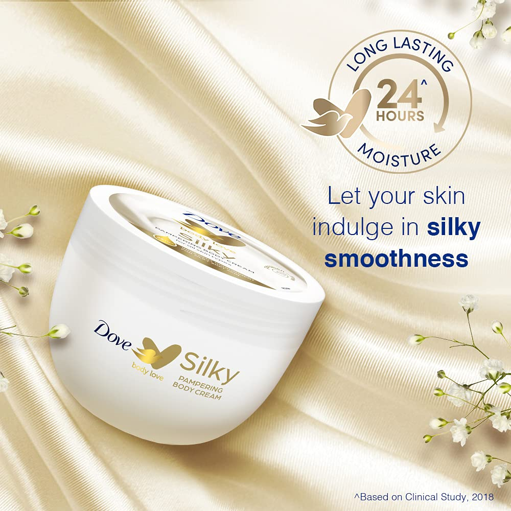 DOVE - Kem dưỡng thể Body Love Silky Pampering Body Cream 300ml