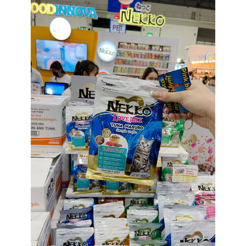 Hạt khô Nekko Dinh Dưỡng Mèo 400g⚡ Nội Địa Thái Lan⚡