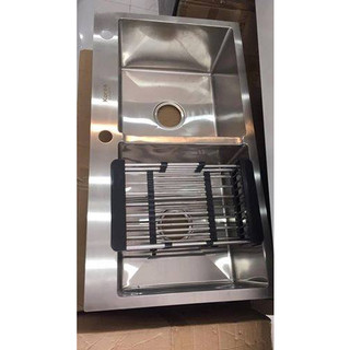 Chậu rửa chén inox sus 304 kt 82x45 , chậu rửa bát 2 hố, chậu đúc 304