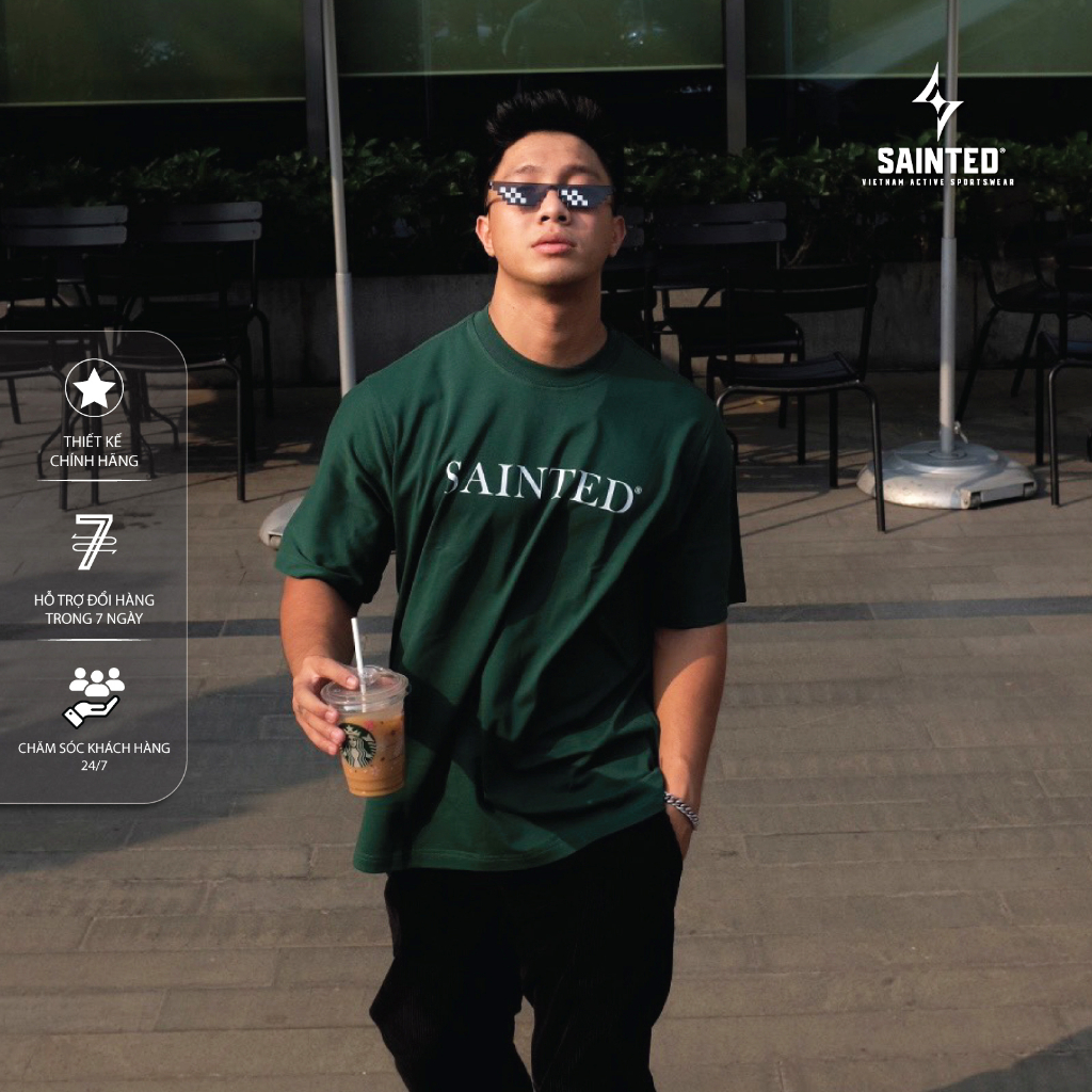 Áo cotton tay ngắn cổ tròn INNOVATION | SAINTED