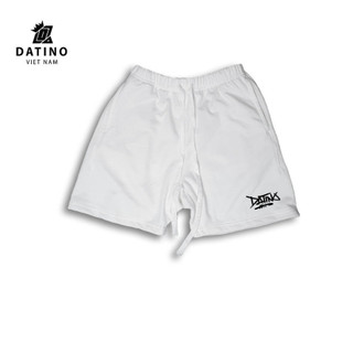 Quần short nam nữ thun nỉ DATINO Graffiti 100% cotton chân cua chất dày dặn, form rộng mặc trên gối.
