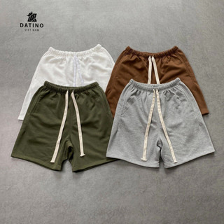 Quần short nam DATINO thun nỉ mặc trên gối 100% cotton cao cấp chất dày dặn co giãn