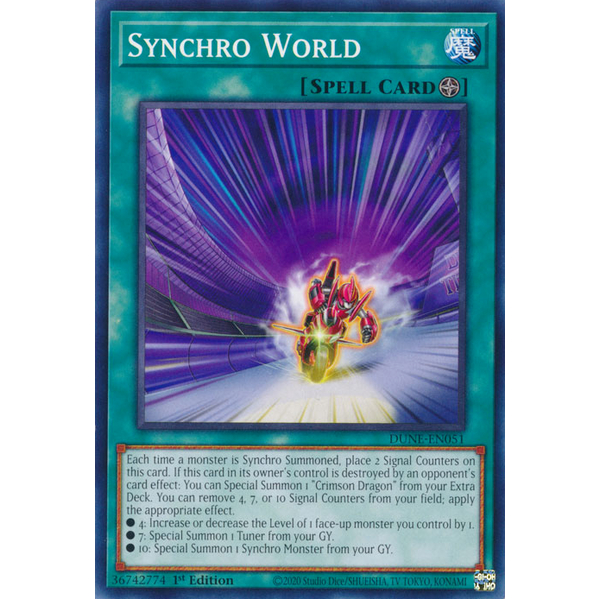 Synchro World - DUNE-EN051 - Common 1st Edition