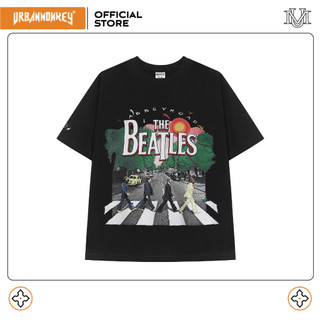 Áo thun urban monkey the beatles black 100% cotton