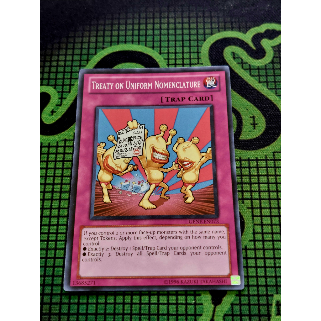 Thẻ Bài Yugioh Mint90 Trap Treaty on Uniform Nomenclature - GENF-EN073 - Common