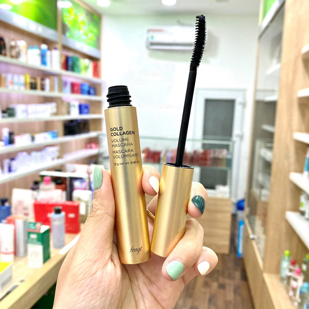 Mascara Dưỡng Mi, Làm Cong Và Dày Mi The Face Shop fmgt Gold Collagen Volume Mascara 12g