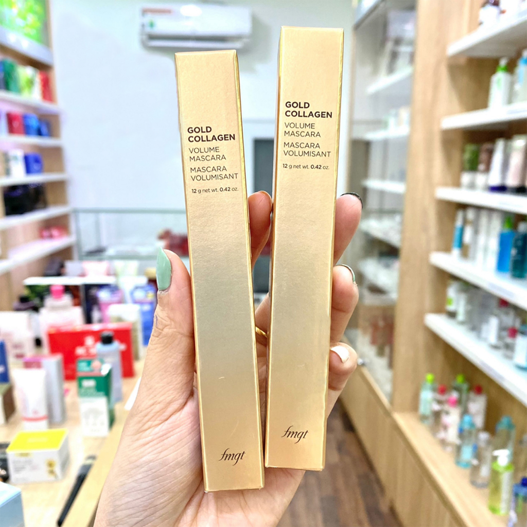 Mascara Dưỡng Mi, Làm Cong Và Dày Mi The Face Shop fmgt Gold Collagen Volume Mascara 12g