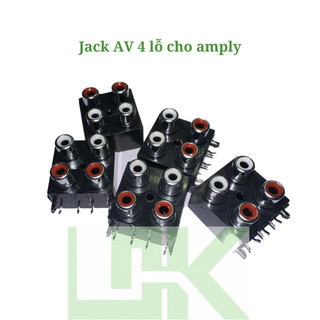 Jack av 4 lỗ cho amply, 2 lỗ trắng 2 lỗ đỏ