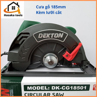 Máy cắt gỗ bàn Dekton DK-CG18501,công suất 1500W,máy cưa gỗ cầm tay mini