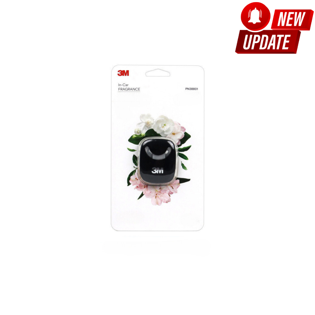 Nước hoa kẹp cửa gió điều hòa ô tô, hương thơm tự nhiên, khử mùi hôi, hàng chính hãng 3M nội địa có tem