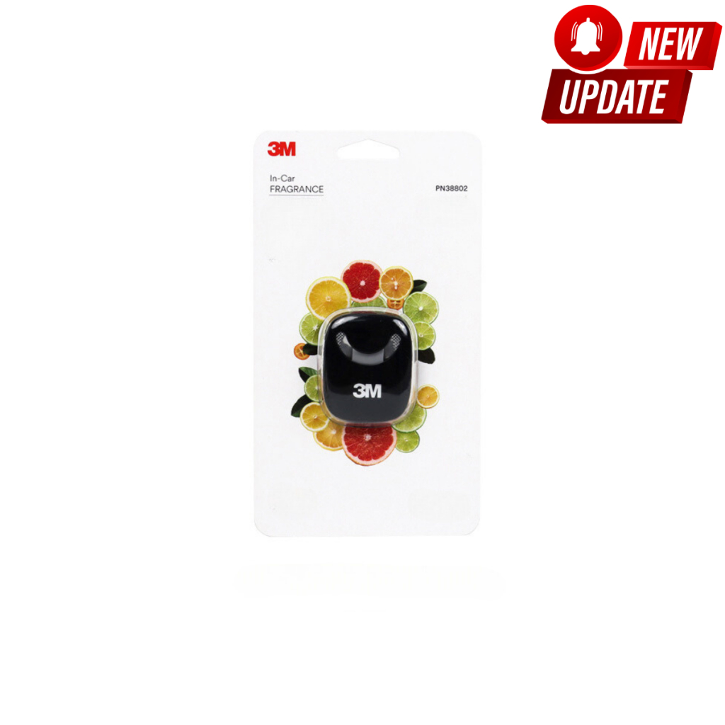 Nước hoa kẹp cửa gió điều hòa ô tô, hương thơm tự nhiên, khử mùi hôi, hàng chính hãng 3M nội địa có tem
