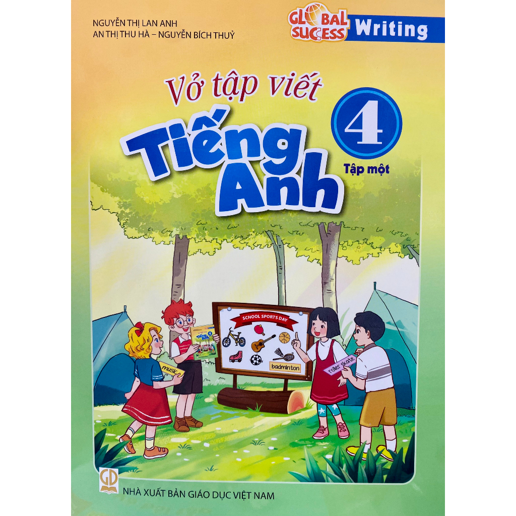 Sách - Vở tập viết Tiếng anh lớp 4 tập 1+2 global success (HEID)