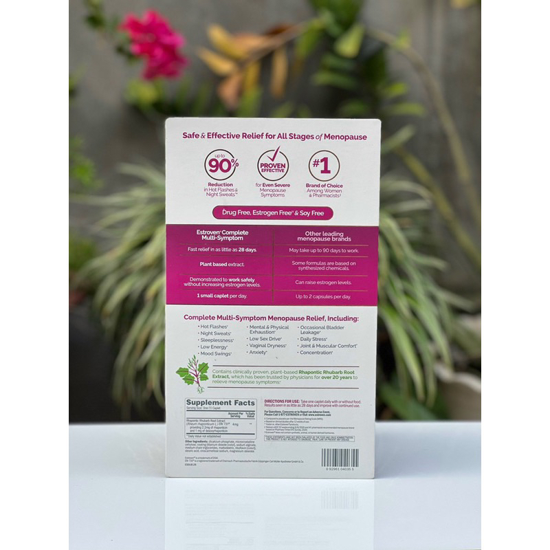 Viên uống Tiền & Mãn kinh Estroven, Mỹ 84 viên