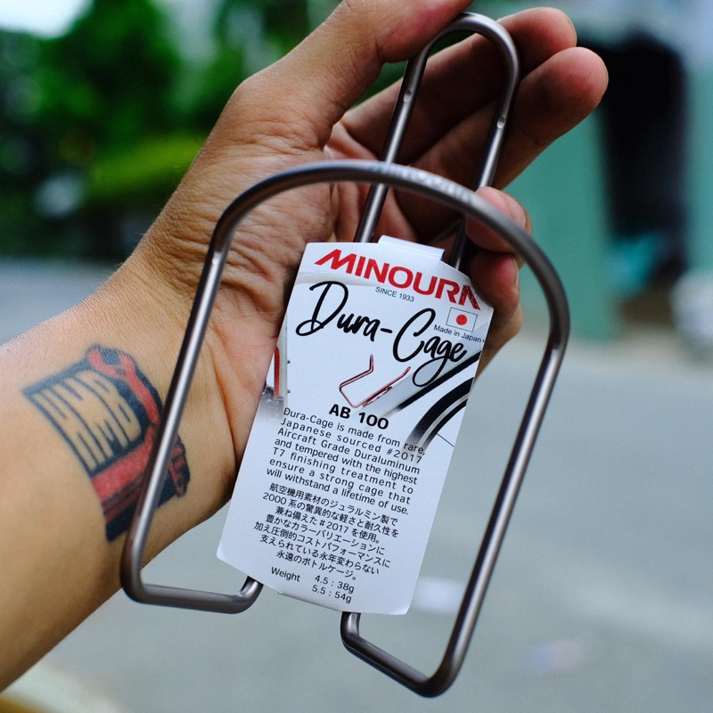 🇯🇵Made in Japan🇯🇵 Gọng nhôm gắn bình nước xe đạp Minoura Dura-Cage