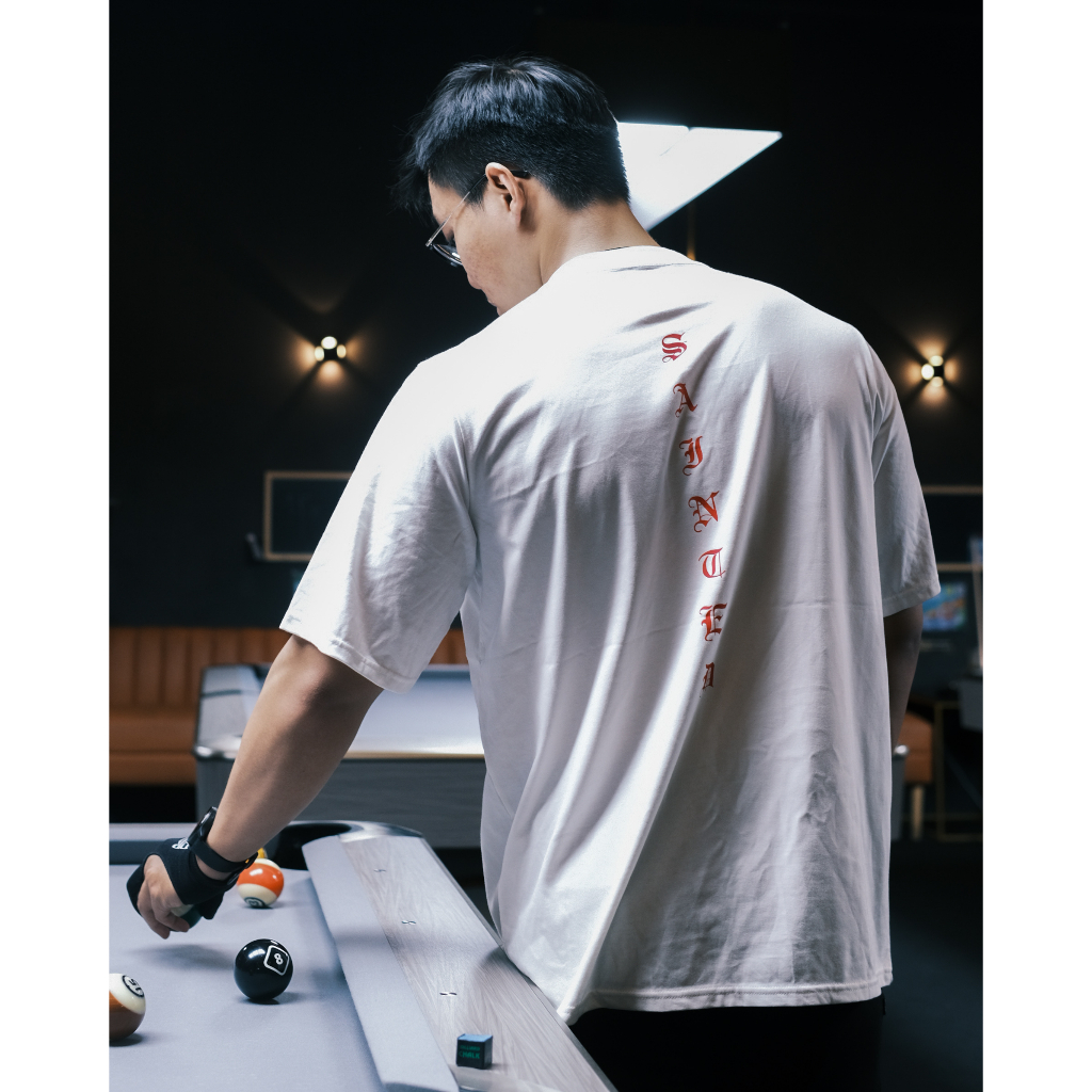 Áo thun cotton tay ngắn Oversized Washed Sainted Crossed