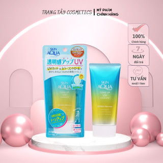 Kem chống nắng Skin Aqua Toneup UV Essence - màu xanh mint