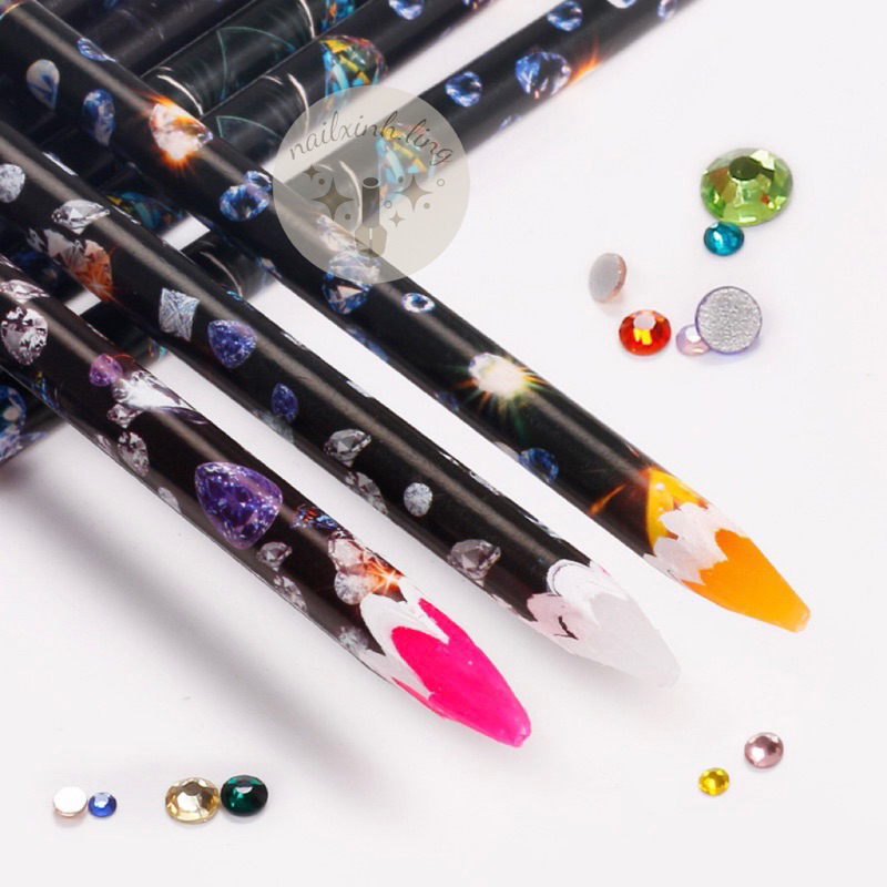 Bút Chấm Đá Nail Nhiều Màu Đa Dạng - Bút Sáp Chấm Đá Charm Chuyên Dụng Cho Dân Làm Móng