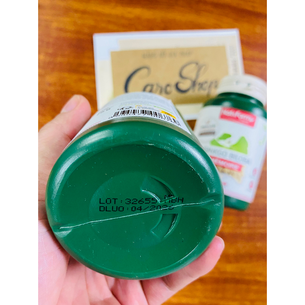 Viên uống bổ não Ginkgo Biloba của Pháp - Chuẩn hãng Nat & Form / hộp 200 viên