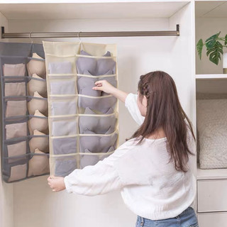 Túi vải treo đồ 2 mặt đựng đồ xếp gọn gàng - túi vải treo đồ đa năng